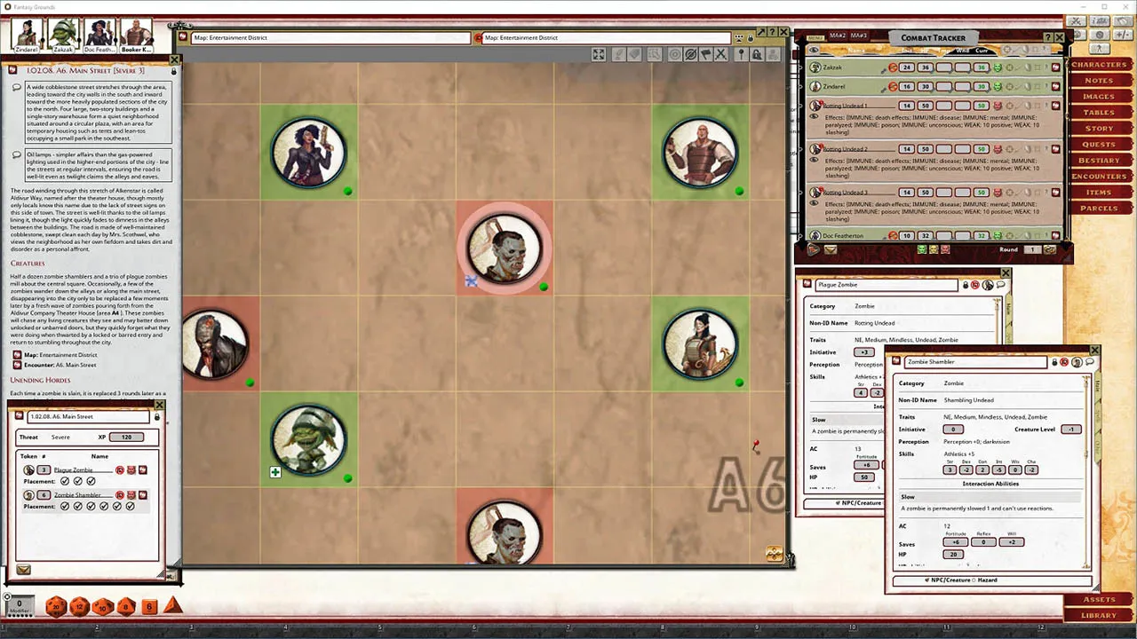 Fantasy Grounds - Pathfinder 2 RPG - Pathfinder One-Shot #3: Head Shot the Rot Screenshot 1
