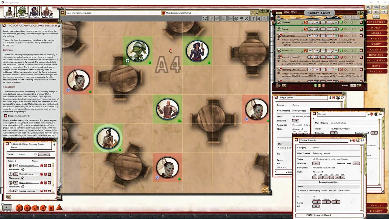 Fantasy Grounds - Pathfinder 2 RPG - Pathfinder One-Shot #3: Head Shot the Rot Screenshot 4