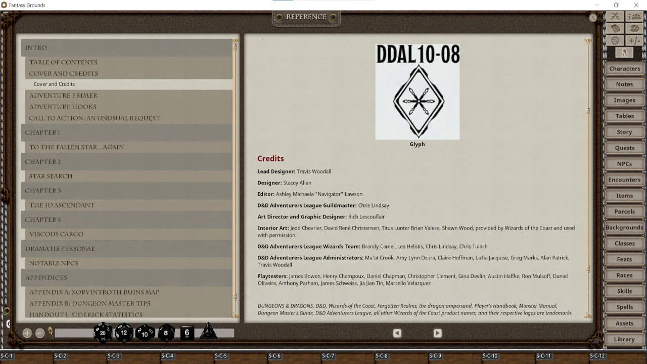 Fantasy Grounds - D&D Adventurers League 10-08 Volatile Thoughts Screenshot 0