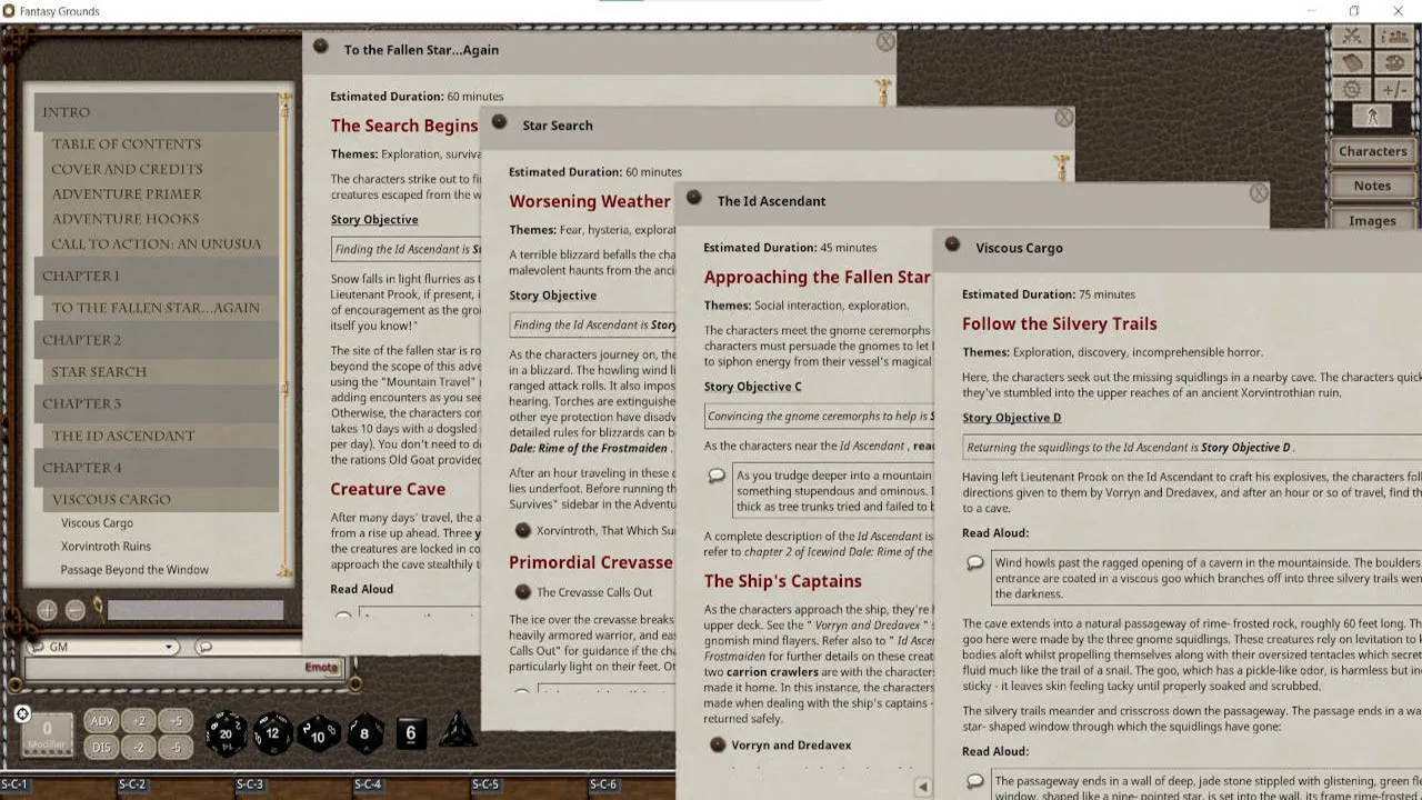 Fantasy Grounds - D&D Adventurers League 10-08 Volatile Thoughts Screenshot 4