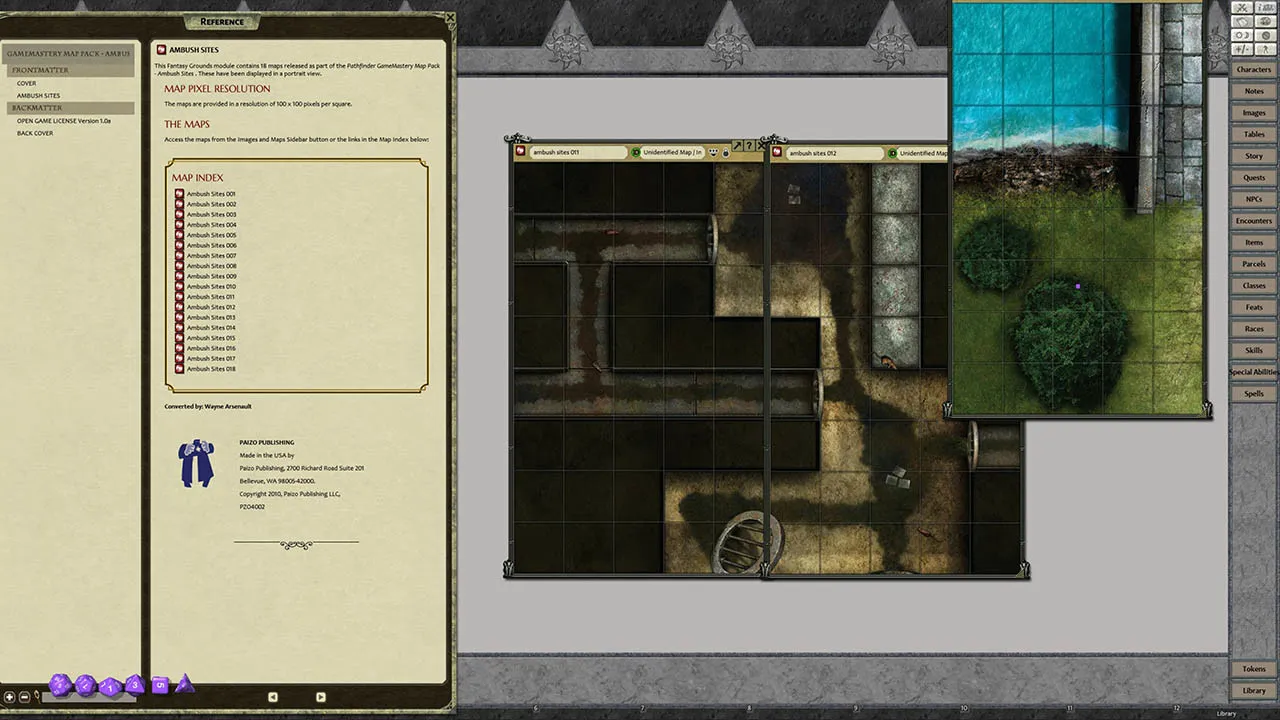 Fantasy Grounds - Pathfinder RPG - GameMastery Map Pack: Ambush Sites Screenshot 1