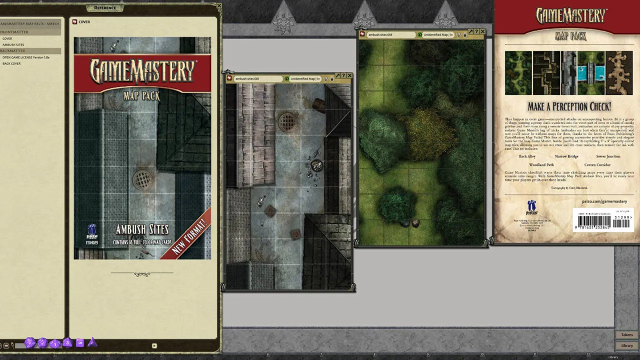 Fantasy Grounds - Pathfinder RPG - GameMastery Map Pack: Ambush Sites Screenshot 3