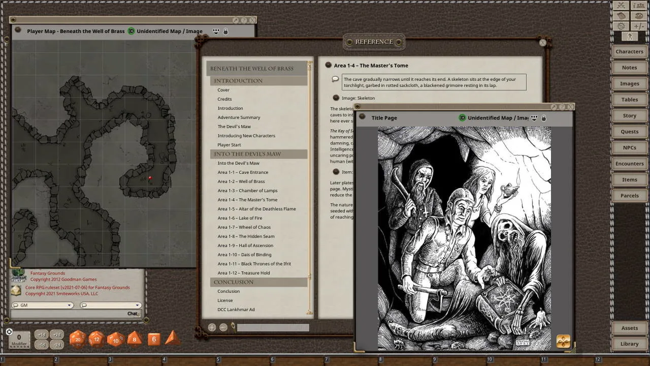 Fantasy Grounds - Dungeon Crawl Classics Day #2: Beneath the Well of Brass Screenshot 2