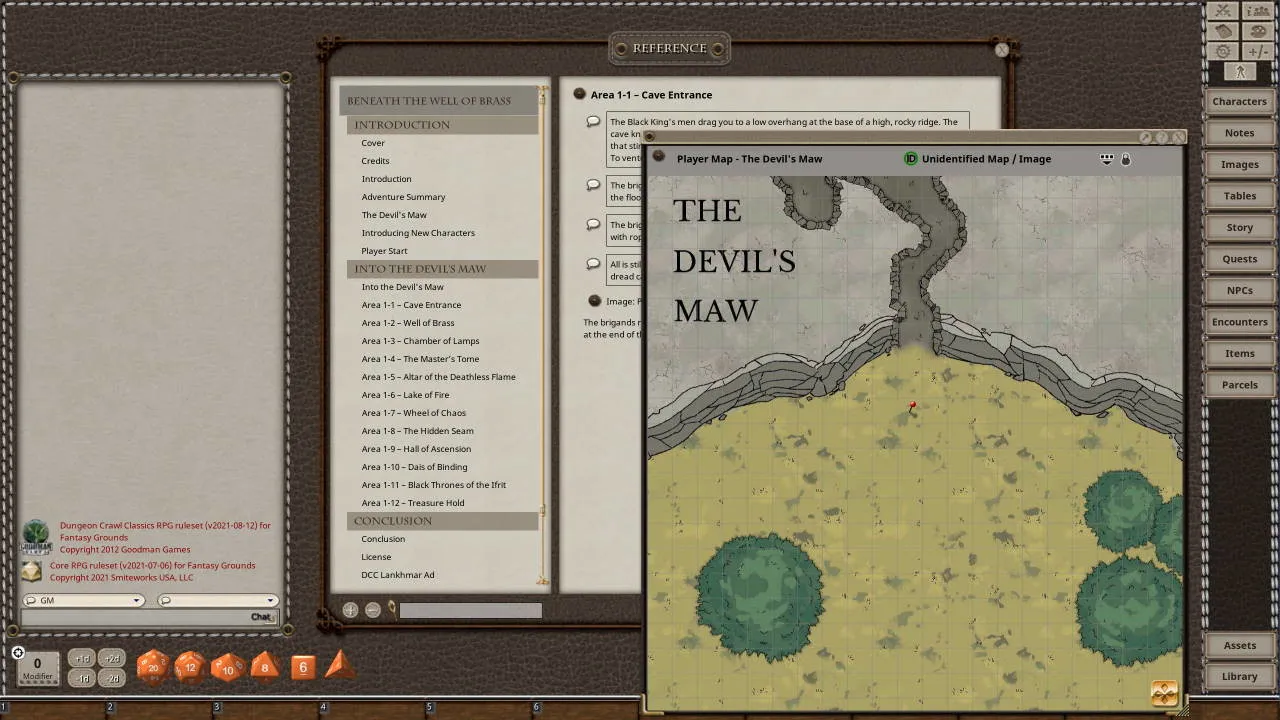Fantasy Grounds - Dungeon Crawl Classics Day #2: Beneath the Well of Brass Screenshot 0