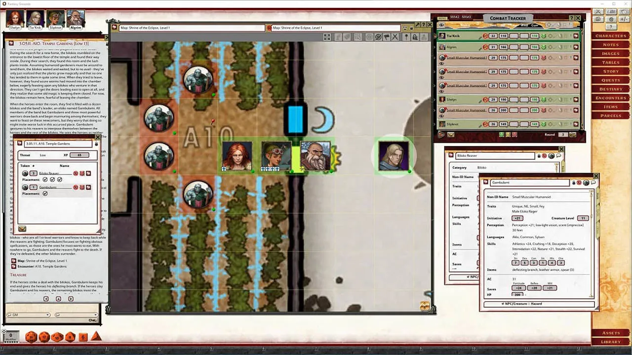 Fantasy Grounds - Pathfinder 2 RPG - Strength of Thousands AP 4: Secrets of the Temple-City Screenshot 4