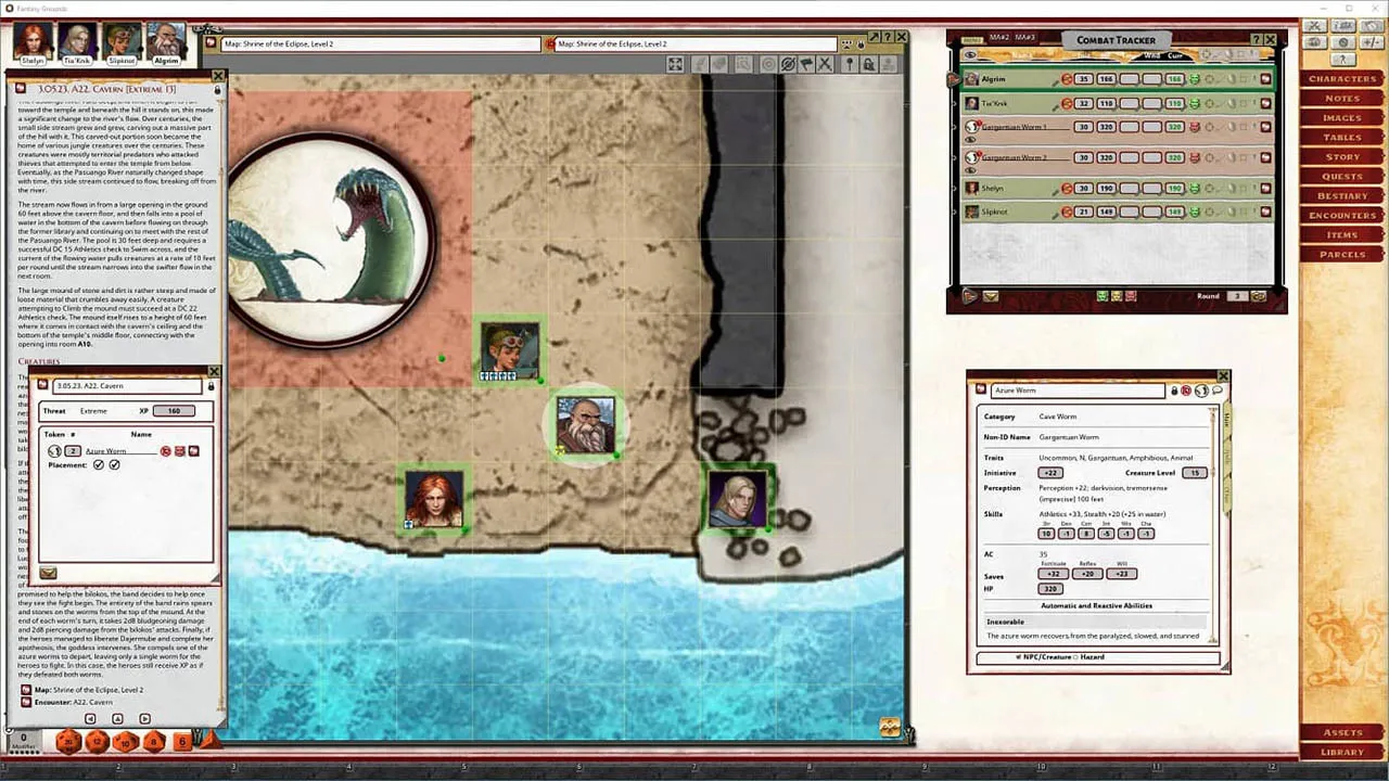 Fantasy Grounds - Pathfinder 2 RPG - Strength of Thousands AP 4: Secrets of the Temple-City Screenshot 6