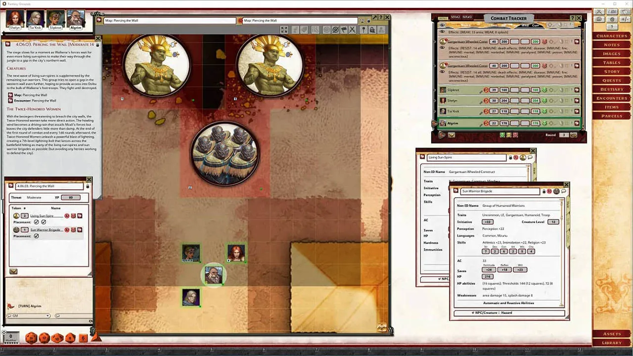 Fantasy Grounds - Pathfinder 2 RPG - Strength of Thousands AP 4: Secrets of the Temple-City Screenshot 1