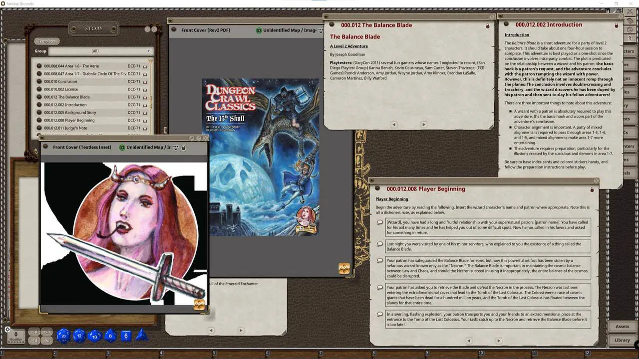 Fantasy Grounds - Dungeon Crawl Classics #71: The 13th Skull Screenshot 3