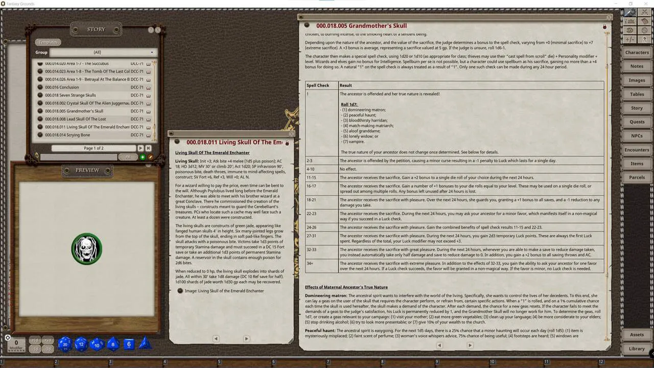 Fantasy Grounds - Dungeon Crawl Classics #71: The 13th Skull Screenshot 0