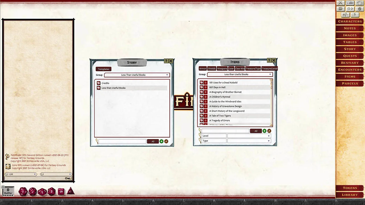 Fantasy Grounds - Rumours, Notes and Books Collection (Pathfinder 2E) Screenshot 3