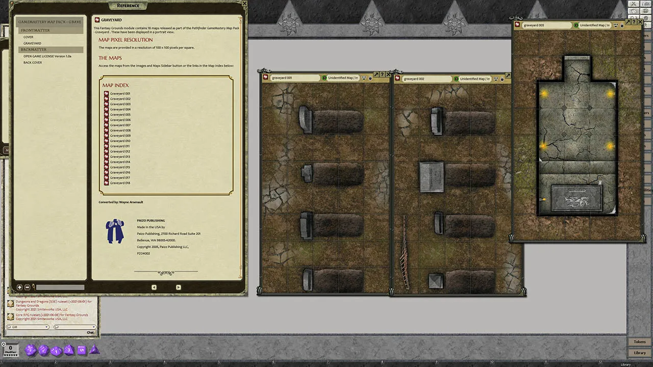 Fantasy Grounds - GameMastery Map Pack: Graveyard Screenshot 4