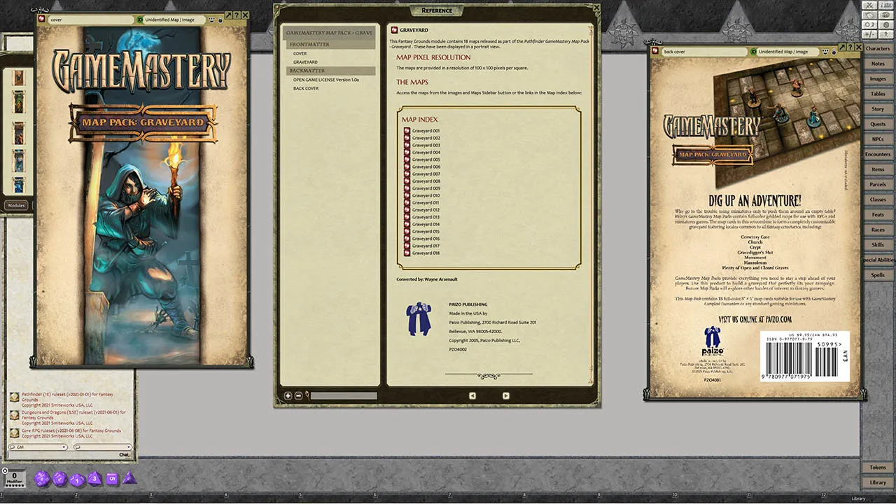 Fantasy Grounds - GameMastery Map Pack: Graveyard Screenshot 0