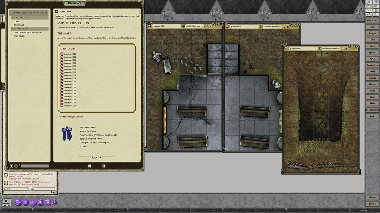 Fantasy Grounds - GameMastery Map Pack: Graveyard Screenshot 1