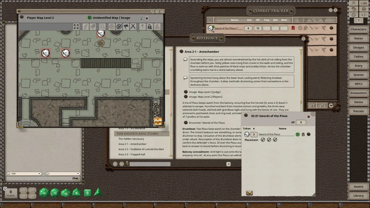 Fantasy Grounds - Dungeon Crawl Classics #70: Jewels of the Carnifex Screenshot 2