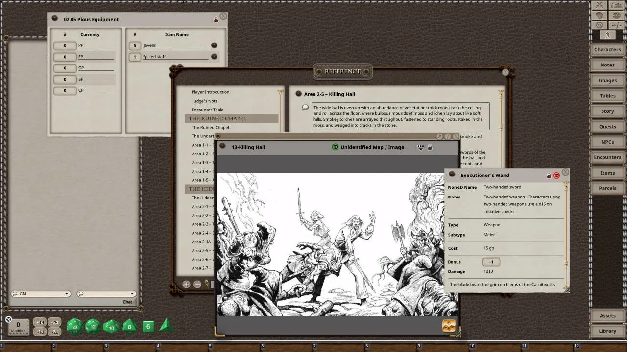 Fantasy Grounds - Dungeon Crawl Classics #70: Jewels of the Carnifex Screenshot 3