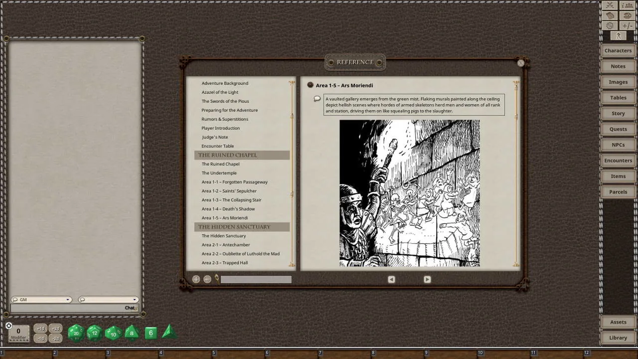 Fantasy Grounds - Dungeon Crawl Classics #70: Jewels of the Carnifex Screenshot 1
