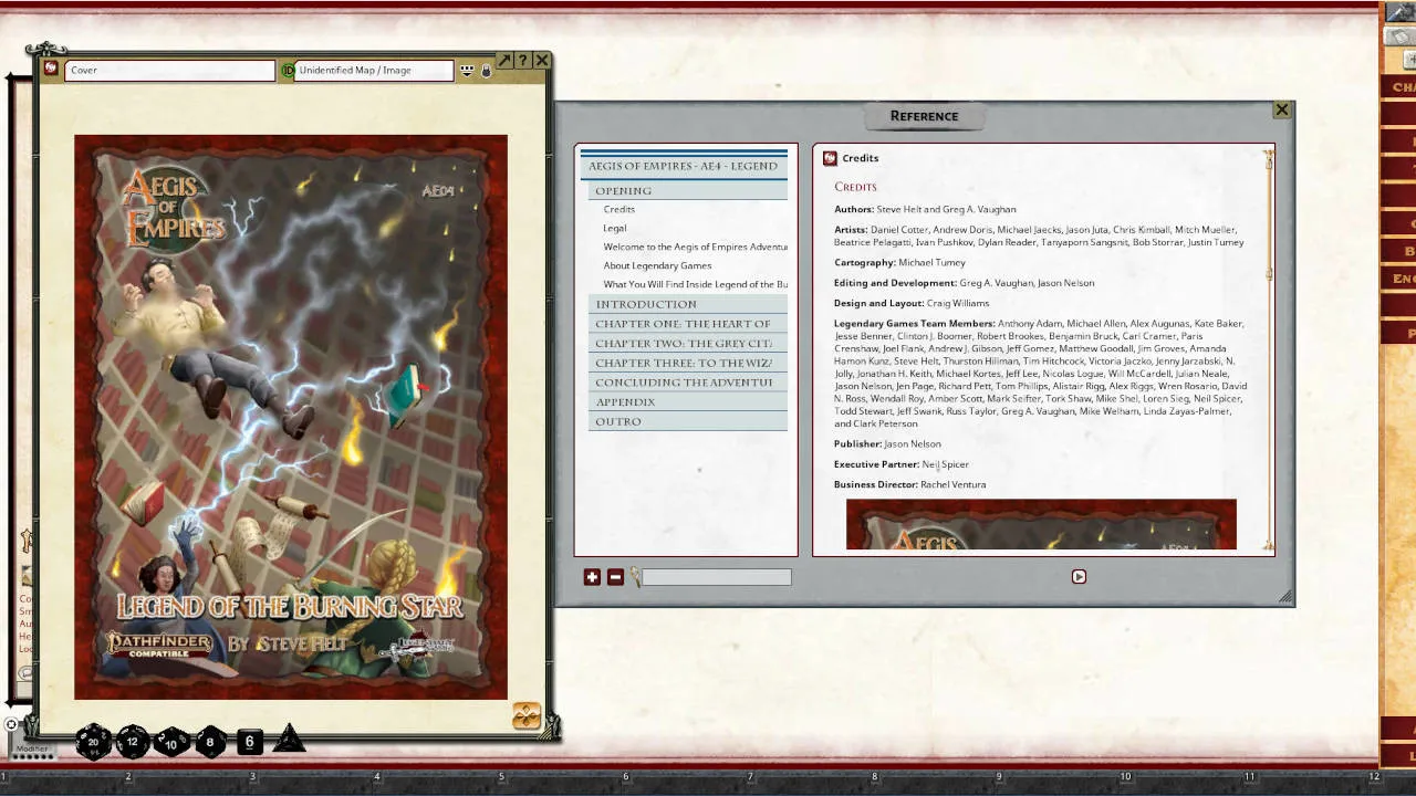 Fantasy Grounds - Aegis of Empires 4: Legend of the Burning Star (Pathfinder 2E) Screenshot 0