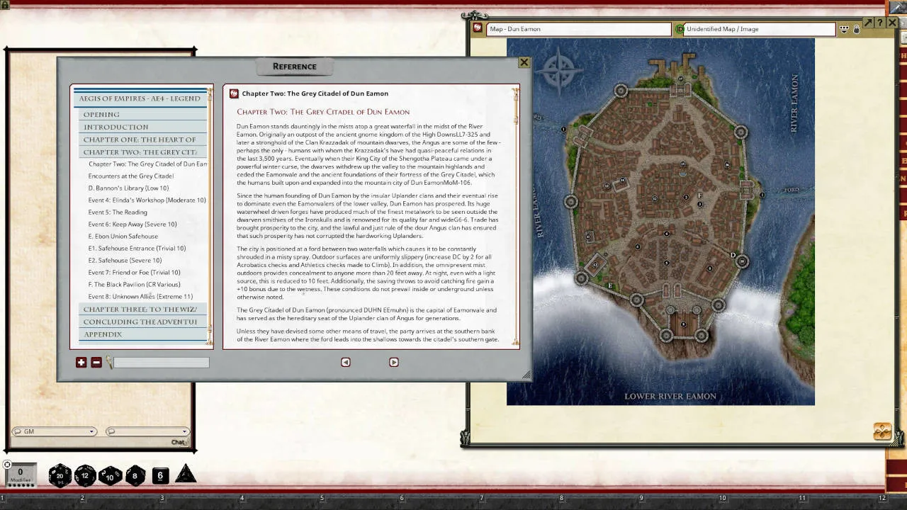 Fantasy Grounds - Aegis of Empires 4: Legend of the Burning Star (Pathfinder 2E) Screenshot 2