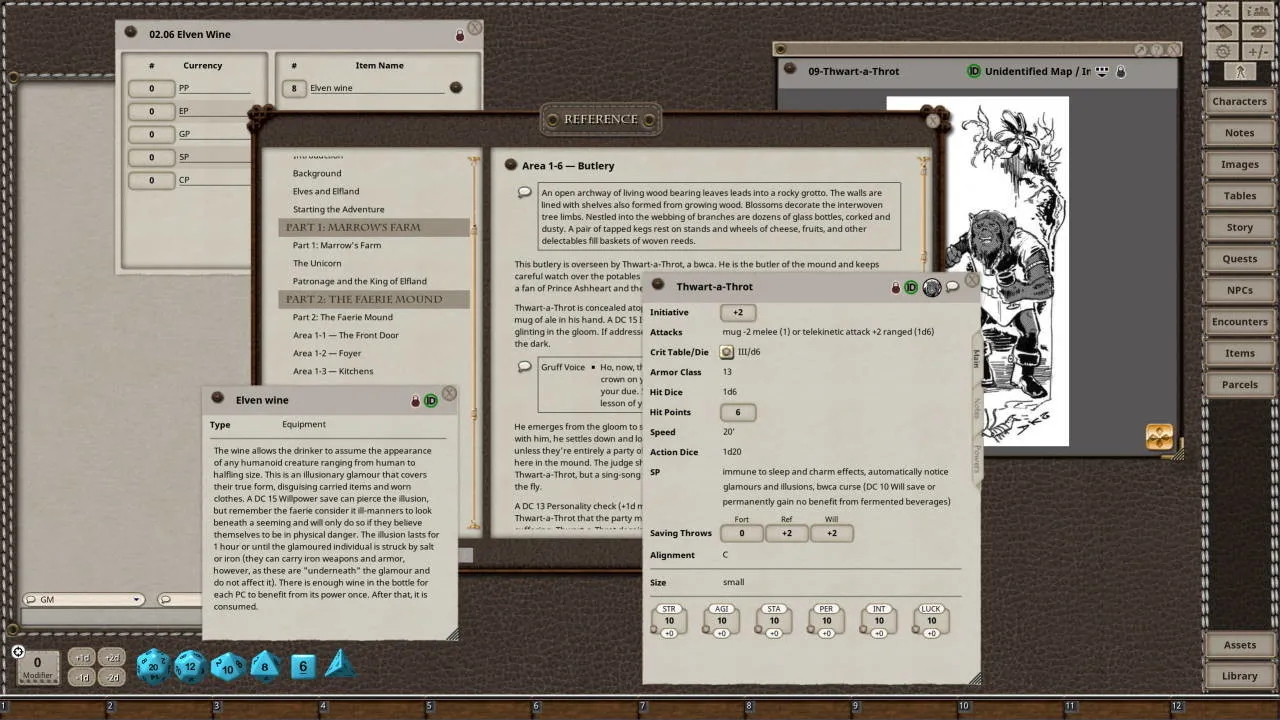 Fantasy Grounds - Dungeon Crawl Classics #97: The Queen of Elfland's Son Screenshot 3