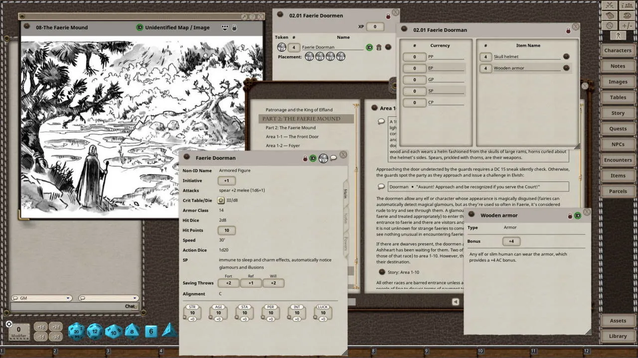 Fantasy Grounds - Dungeon Crawl Classics #97: The Queen of Elfland's Son Screenshot 0