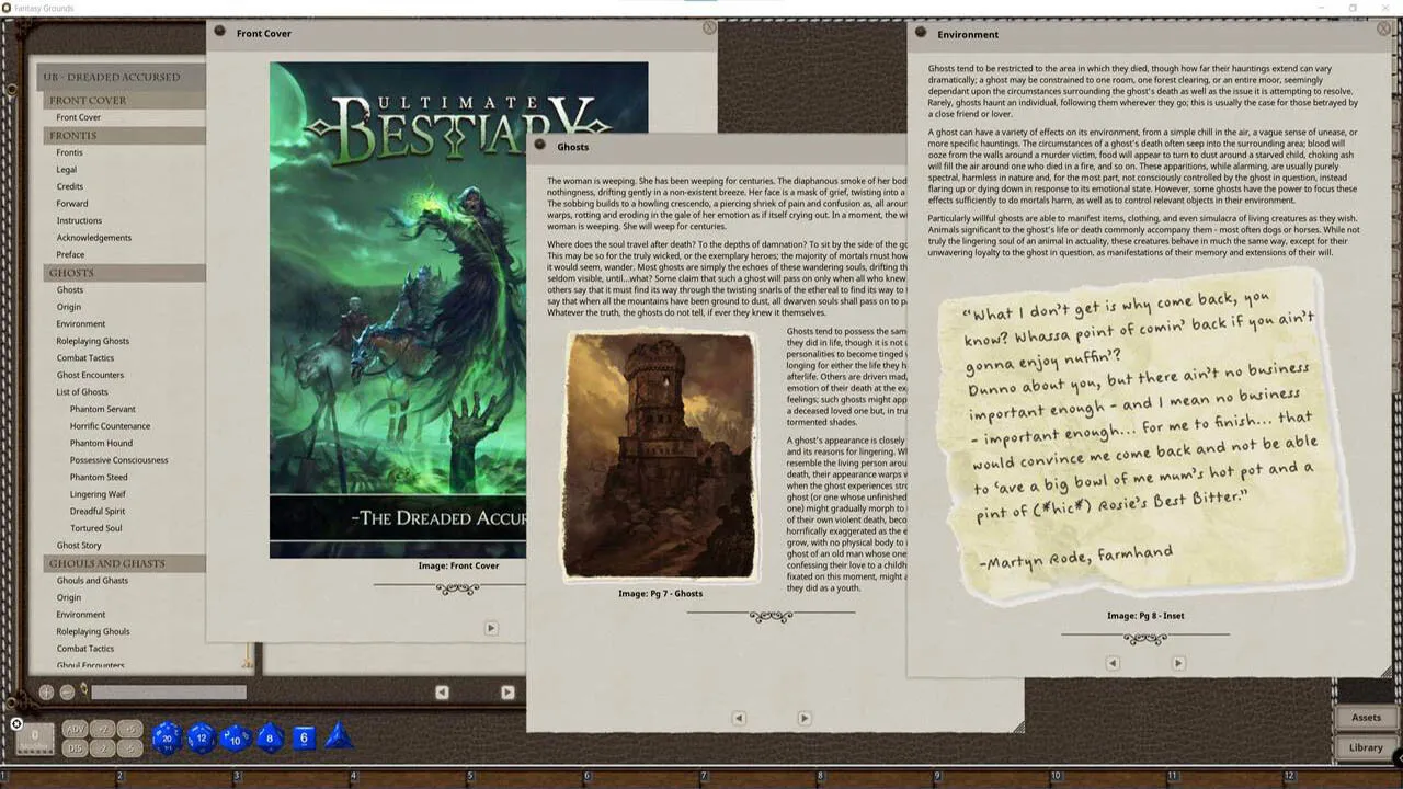Fantasy Grounds - Ultimate Bestiary: The Dreaded Accursed Screenshot 1