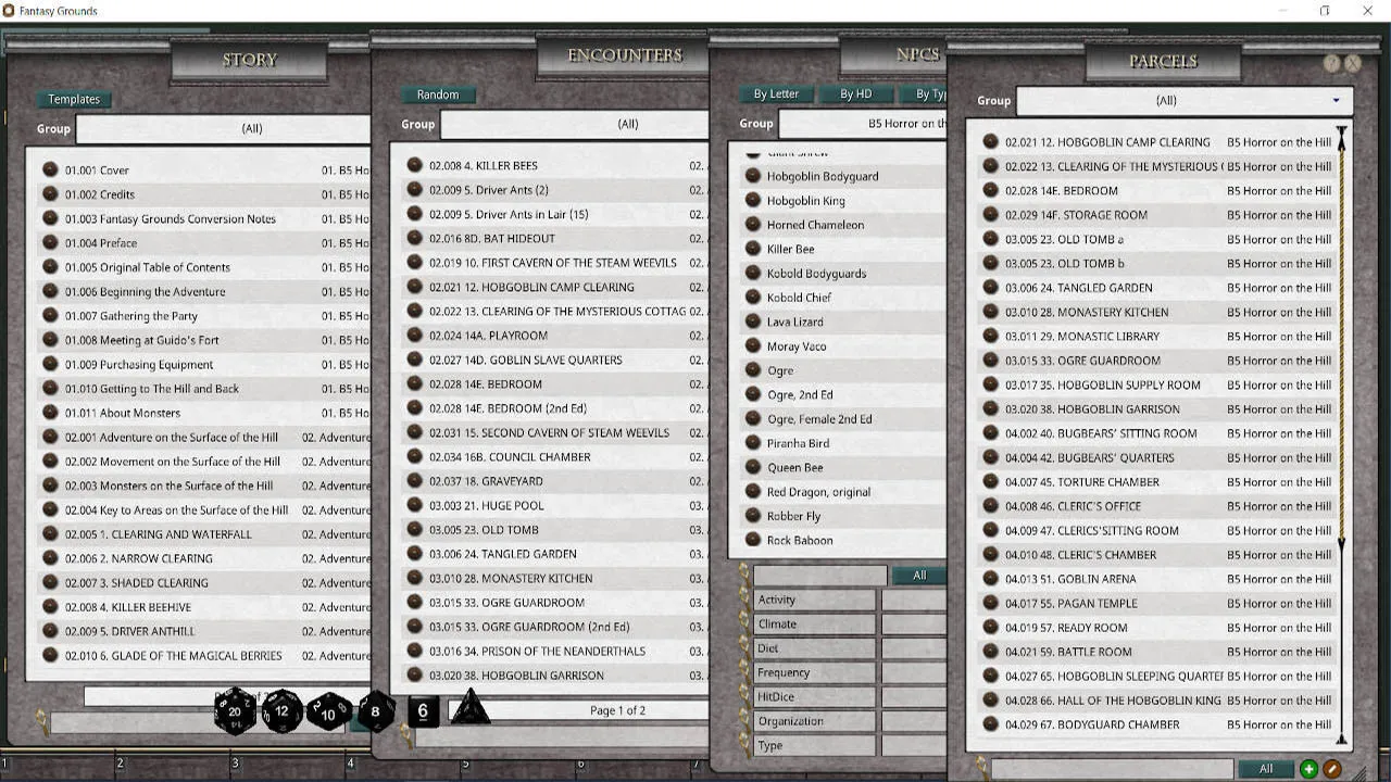 Fantasy Grounds - D&D Classics - B5 Horror on the Hill (Basic) Screenshot 1