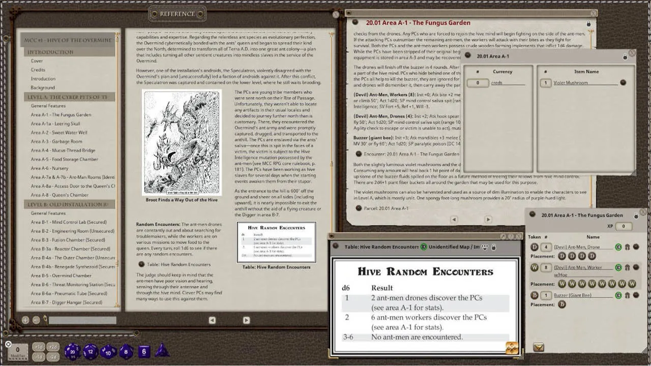 Fantasy Grounds - Mutant Crawl Classics #1: Hive of the Overmind Screenshot 0