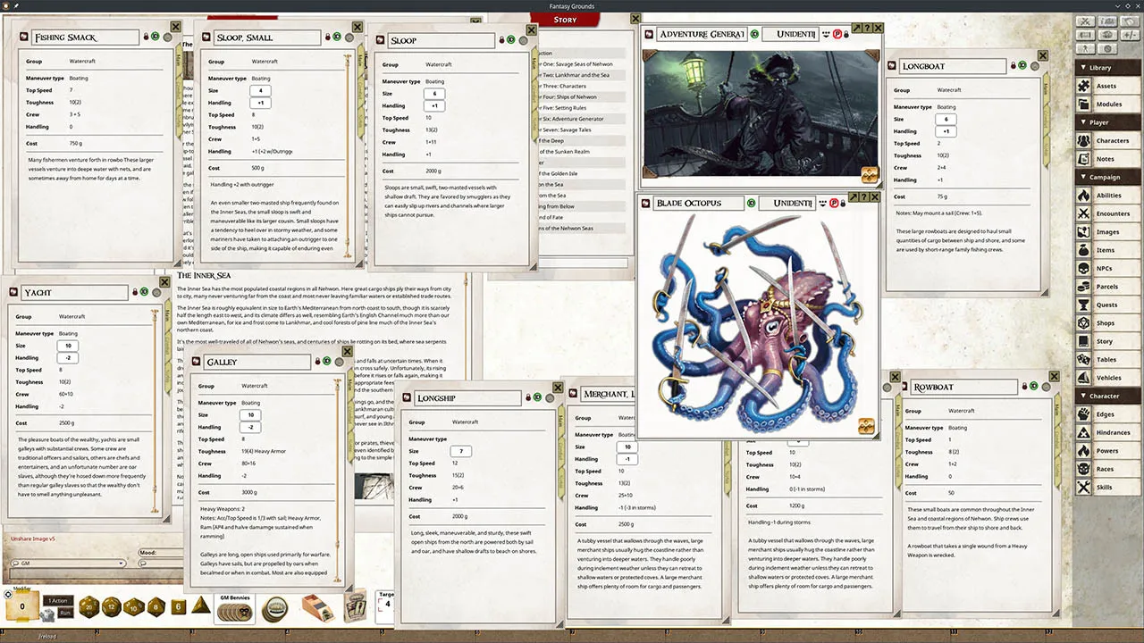 Fantasy Grounds - Lankhmar: Savage Seas of Nehwon Screenshot 1