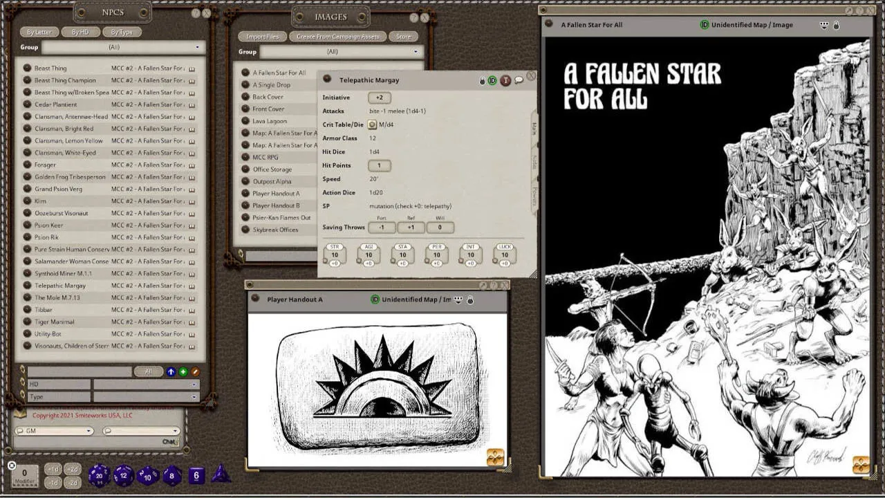 Fantasy Grounds - Mutant Crawl Classics #2: A Fallen Star For All Screenshot 2