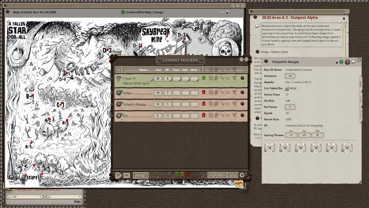 Fantasy Grounds - Mutant Crawl Classics #2: A Fallen Star For All Screenshot 3