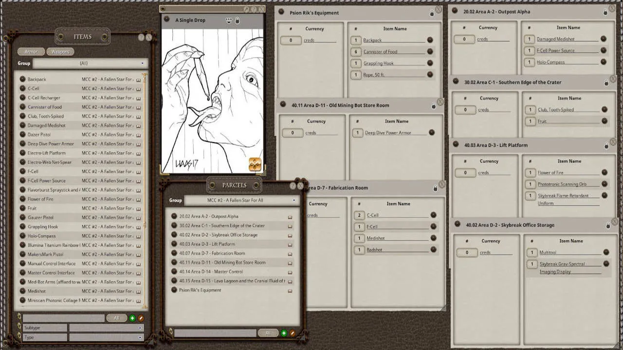 Fantasy Grounds - Mutant Crawl Classics #2: A Fallen Star For All Screenshot 1