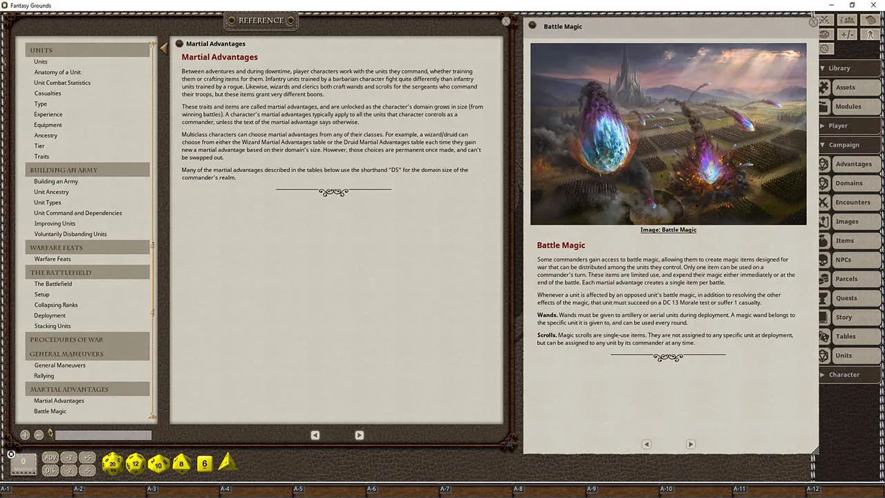 Fantasy Grounds - Kingdoms & Warfare Screenshot 1