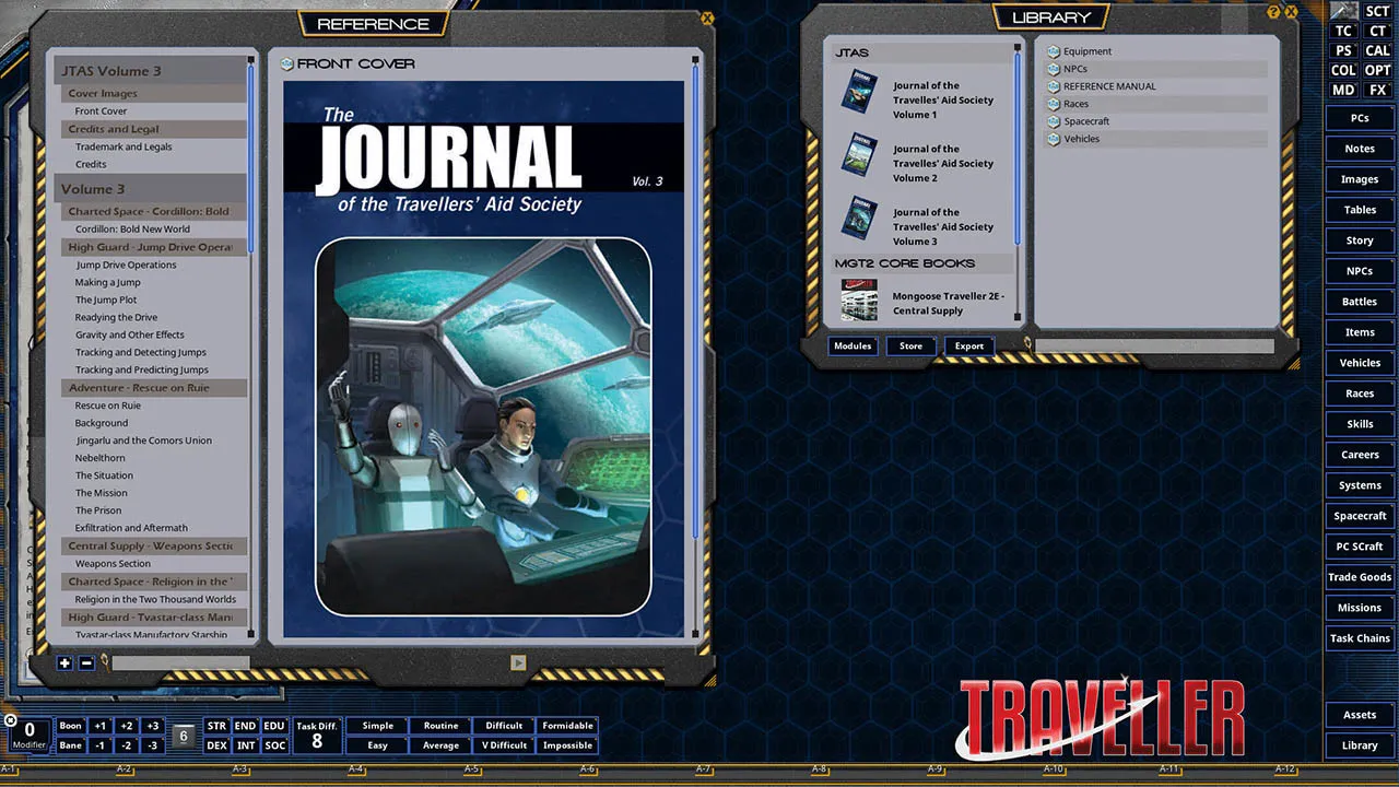 Fantasy Grounds - Journal of the Travellers' Aid Society Volume 3 Screenshot 0