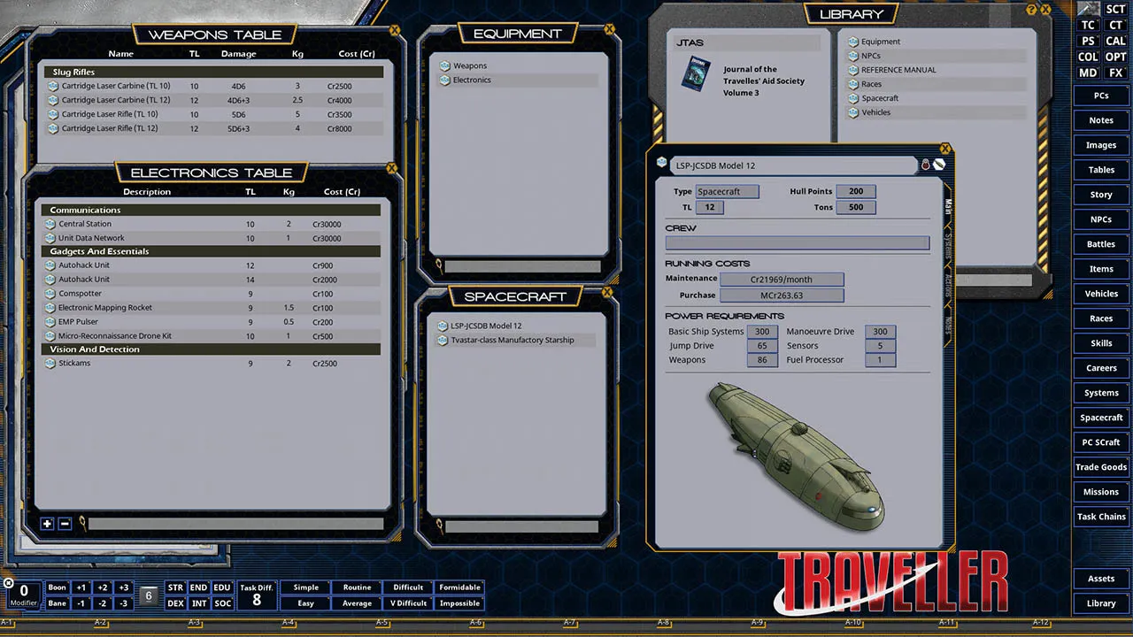 Fantasy Grounds - Journal of the Travellers' Aid Society Volume 3 Screenshot 1