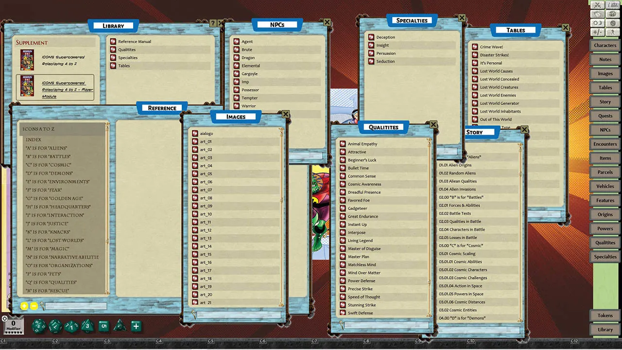Fantasy Grounds - ICONS: A to Z Screenshot 3