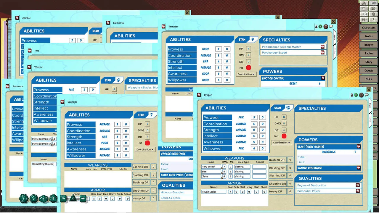 Fantasy Grounds - ICONS: A to Z Screenshot 4