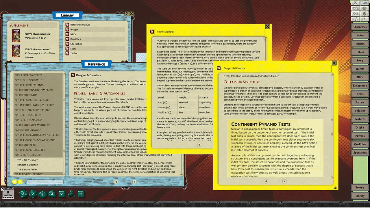 Fantasy Grounds - ICONS: A to Z Screenshot 0