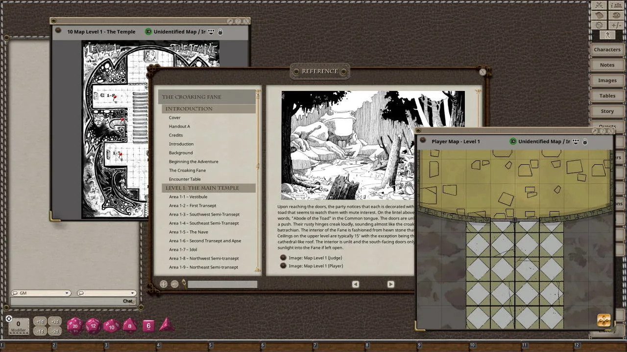 Fantasy Grounds - Dungeon Crawl Classics #77: The Croaking Fane Screenshot 0