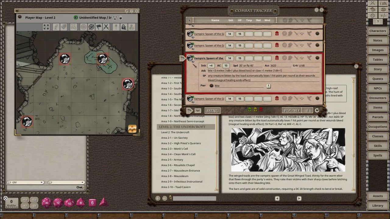 Fantasy Grounds - Dungeon Crawl Classics #77: The Croaking Fane Screenshot 5