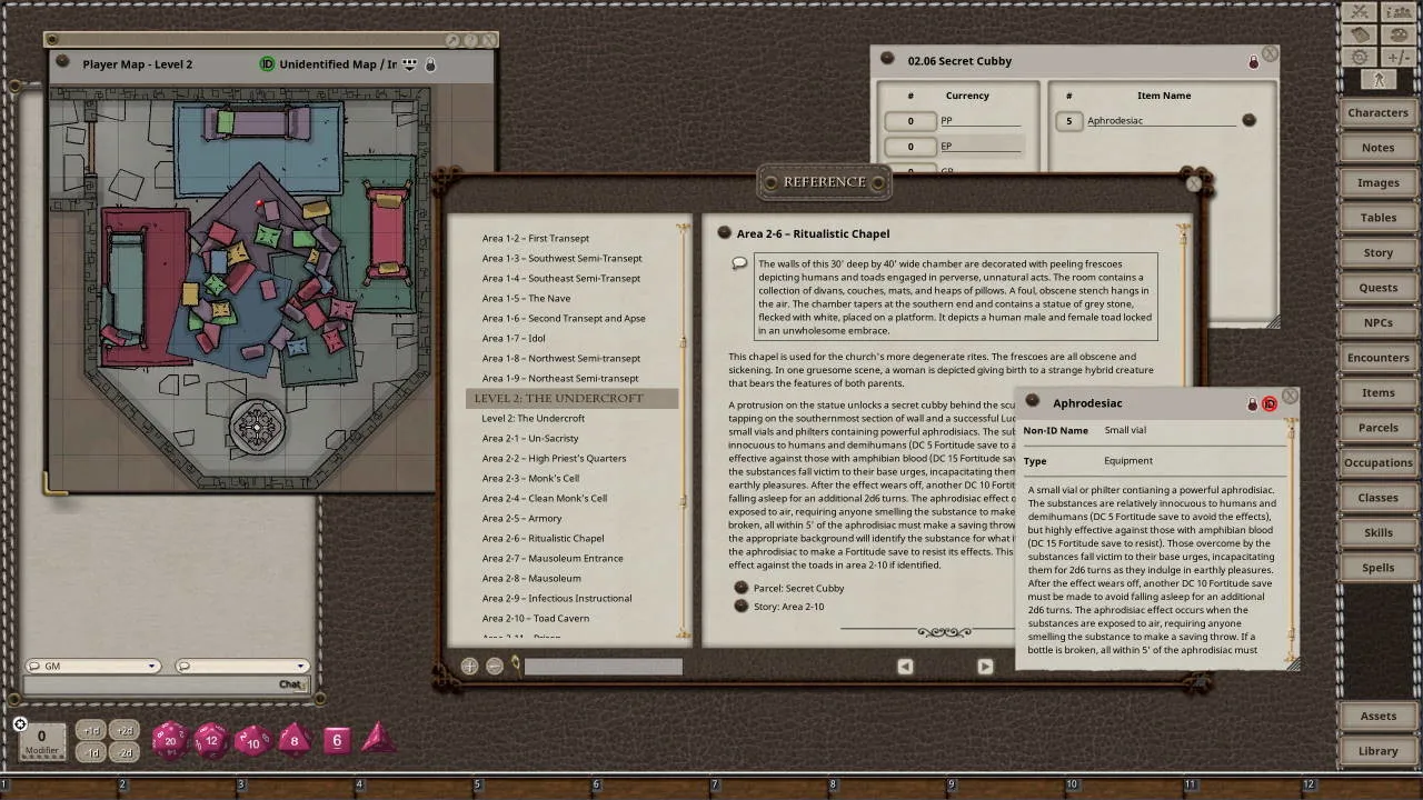 Fantasy Grounds - Dungeon Crawl Classics #77: The Croaking Fane Screenshot 4
