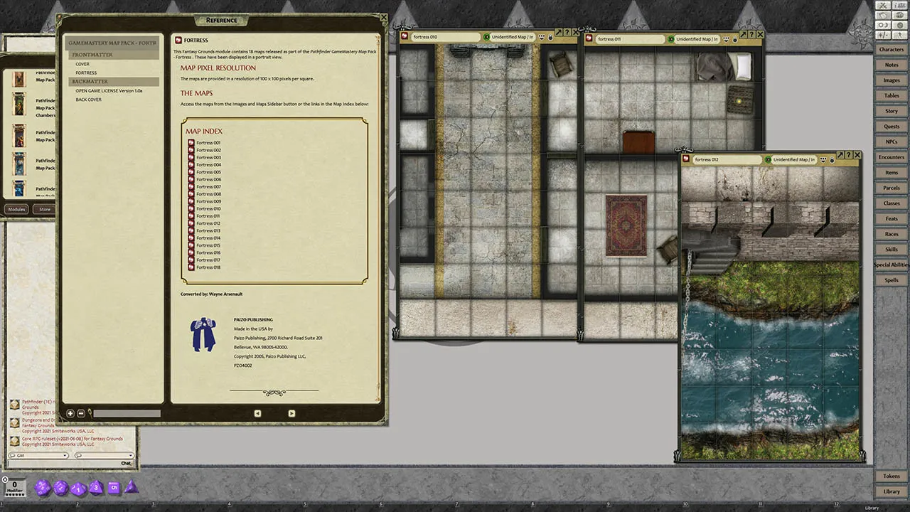 Fantasy Grounds - Pathfinder RPG - GameMastery Map Pack: Fortress Screenshot 2