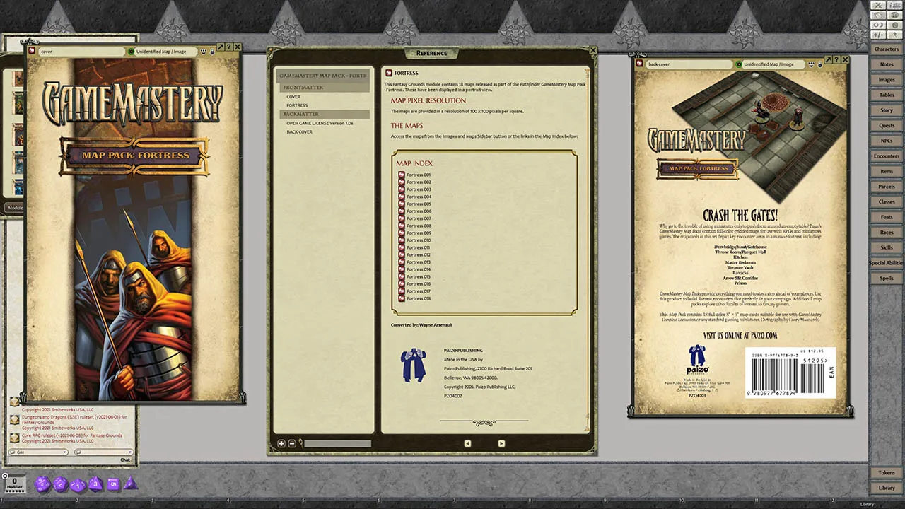 Fantasy Grounds - Pathfinder RPG - GameMastery Map Pack: Fortress Screenshot 4