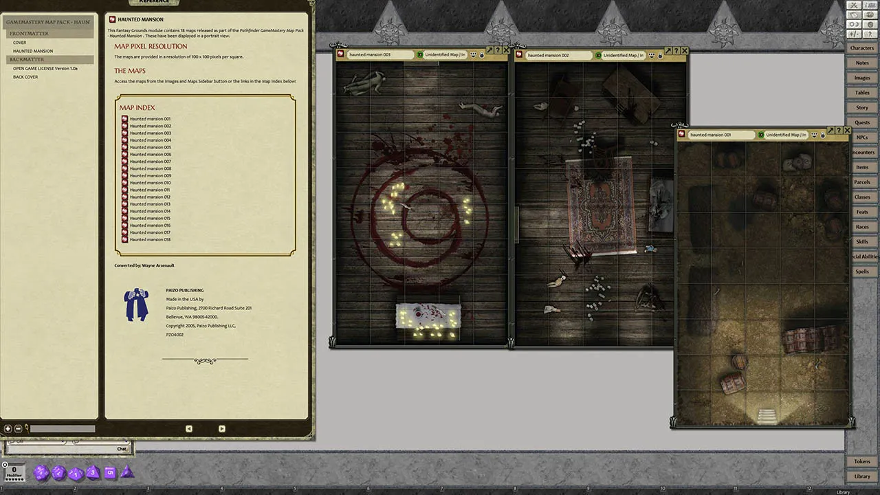 Fantasy Grounds - GameMastery Map Pack: Haunted Mansion Screenshot 0