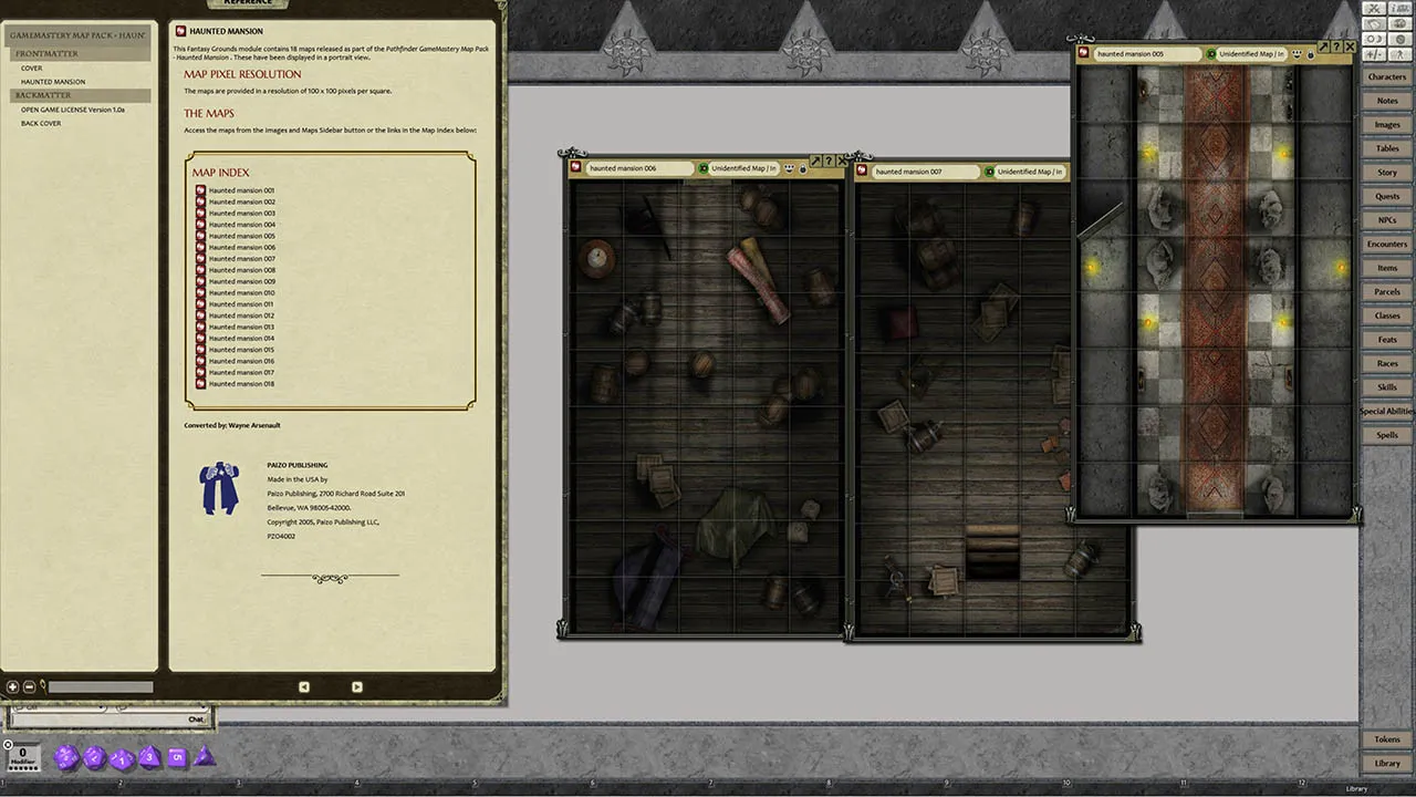 Fantasy Grounds - GameMastery Map Pack: Haunted Mansion Screenshot 2