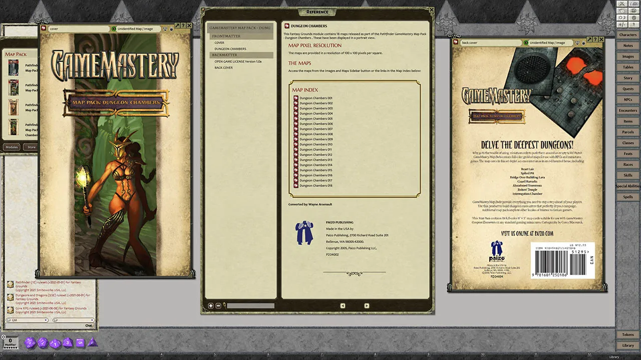 Fantasy Grounds - GameMastery Map Pack: Dungeon Chambers Screenshot 4