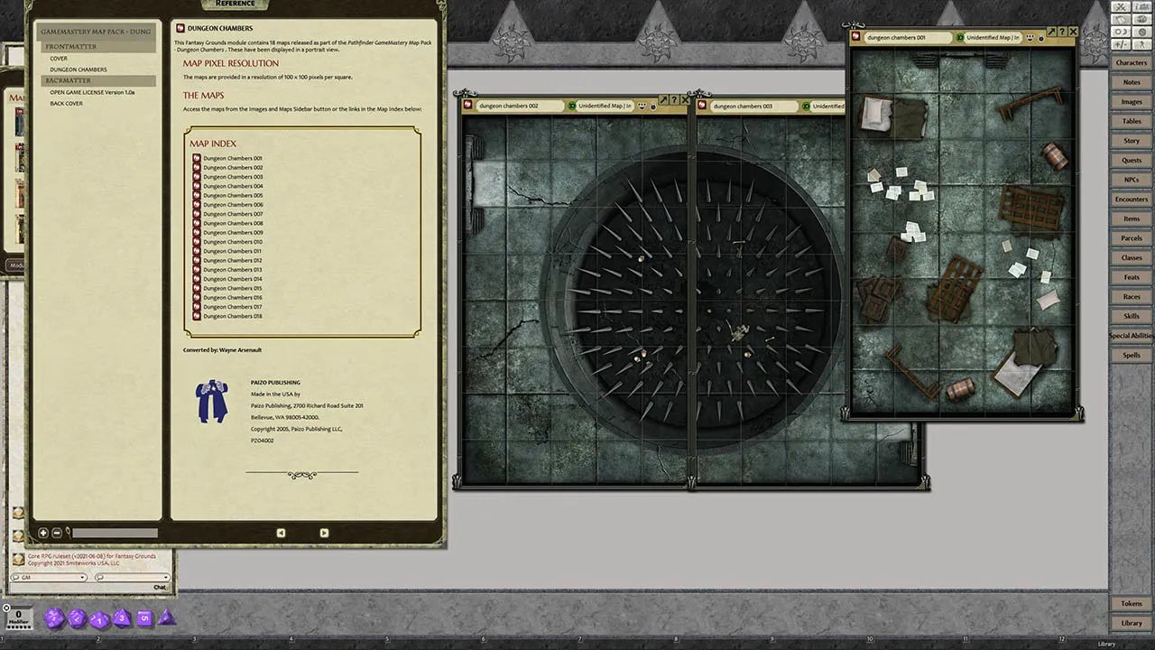 Fantasy Grounds - GameMastery Map Pack: Dungeon Chambers Screenshot 1