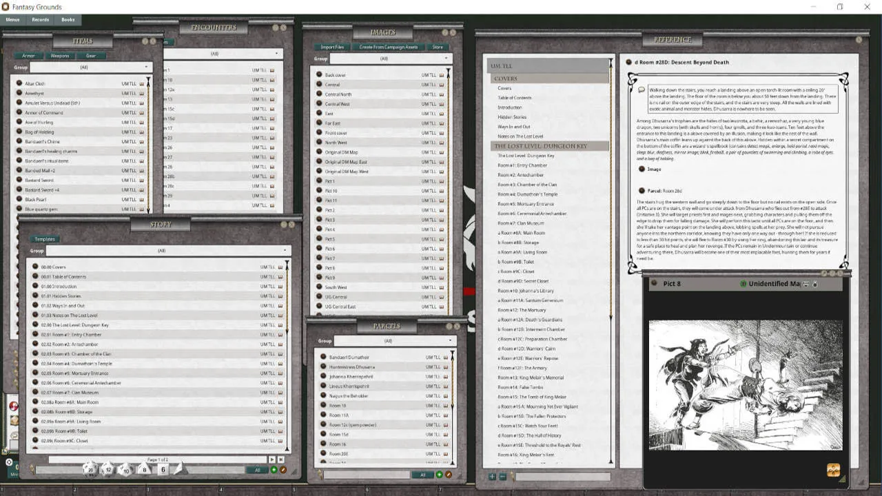 Fantasy Grounds - D&D Classics: Undermountain I: The Lost Level (2E) Screenshot 3