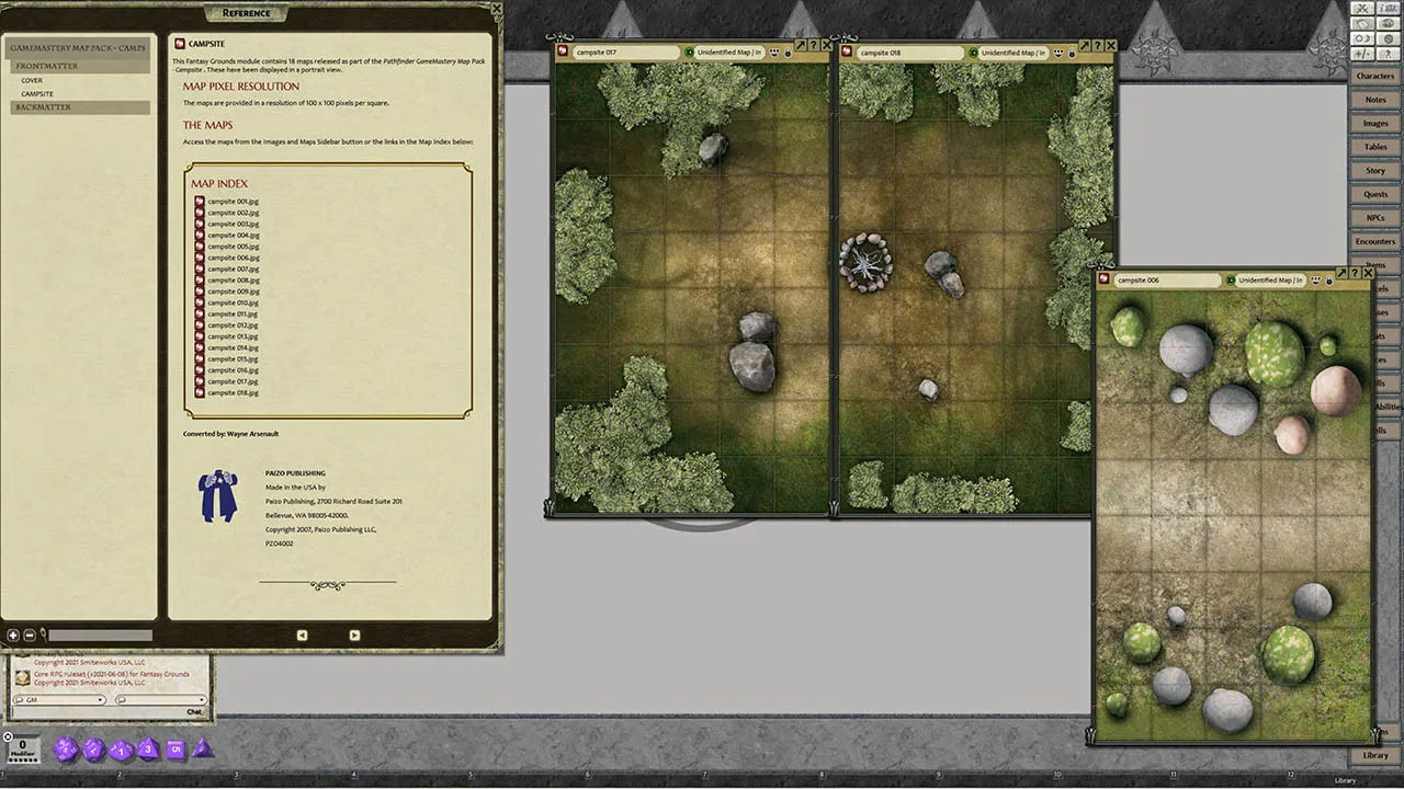Fantasy Grounds - Pathfinder RPG - GameMastery Map Pack: Campsites Screenshot 3