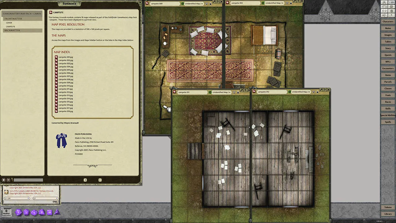 Fantasy Grounds - Pathfinder RPG - GameMastery Map Pack: Campsites Screenshot 1