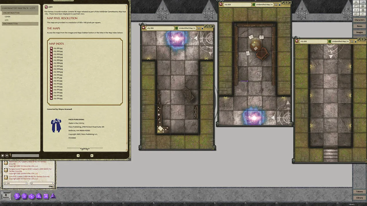 Fantasy Grounds - Pathfinder RPG - GameMastery Map Pack: City Screenshot 3